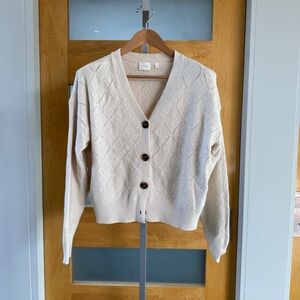 Cyrus Cream Button-Up Cardigan